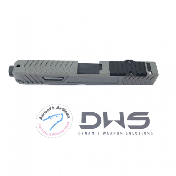 AIRSOFT ARTISAN Dynamic Weapon Solution Slide Kit for Tokyo Marui Model 17 -  H-237 TUNGSTEN